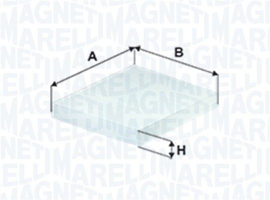 MAGNETI MARELLI Suodatin, sisäilma 350203062460